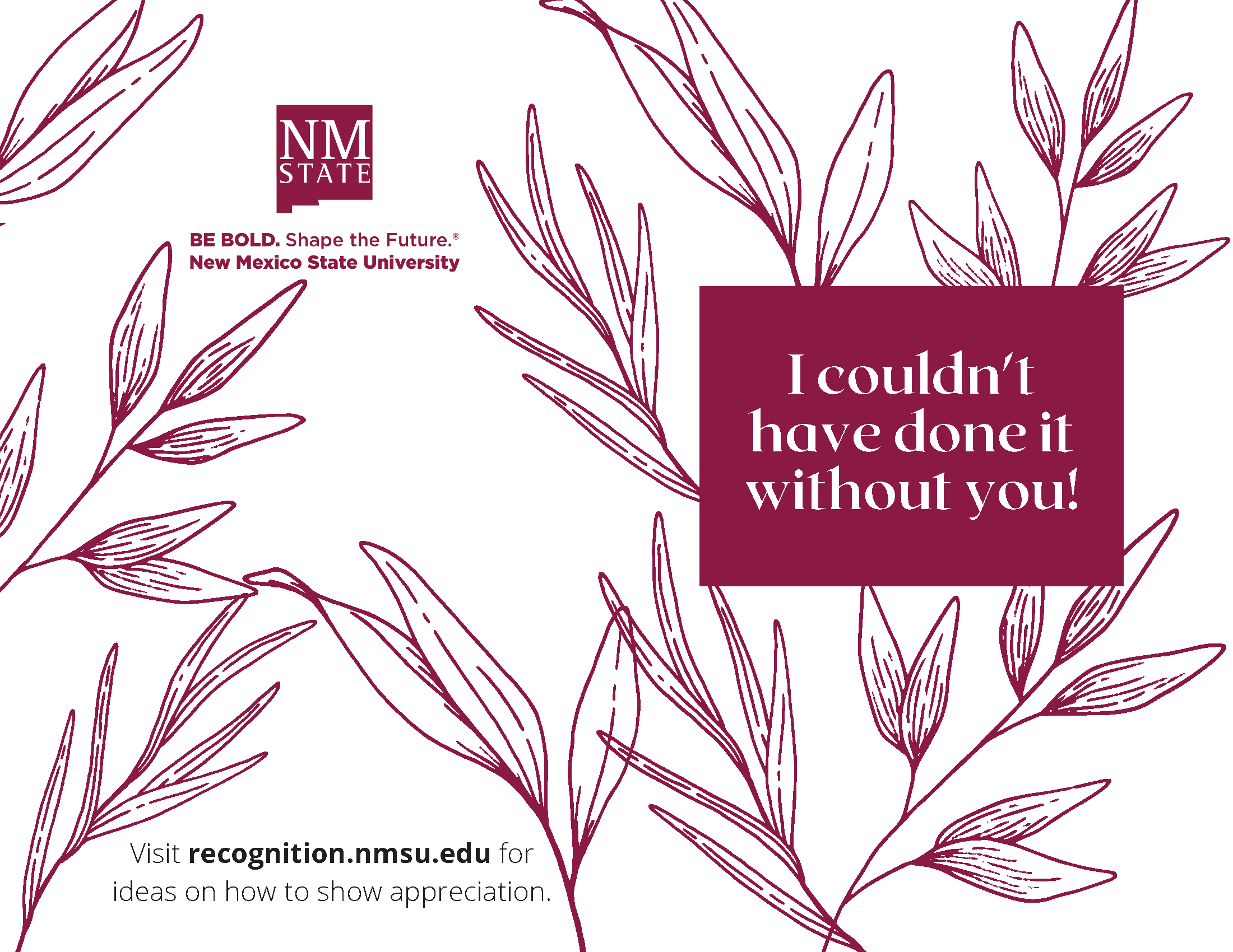 Cards, Banners, & Certificates | New Mexico State University - BE BOLD ...